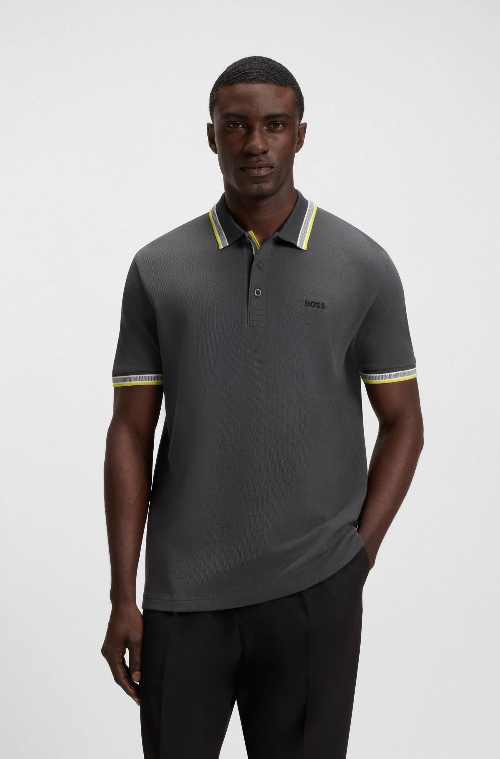 Polo Paddy de piqué de algodón