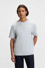 Camiseta de algodón elástico con logo en contraste - Image 3