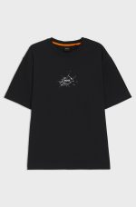 Camiseta relaxed fit de algodón con logo de diseño - Image 5