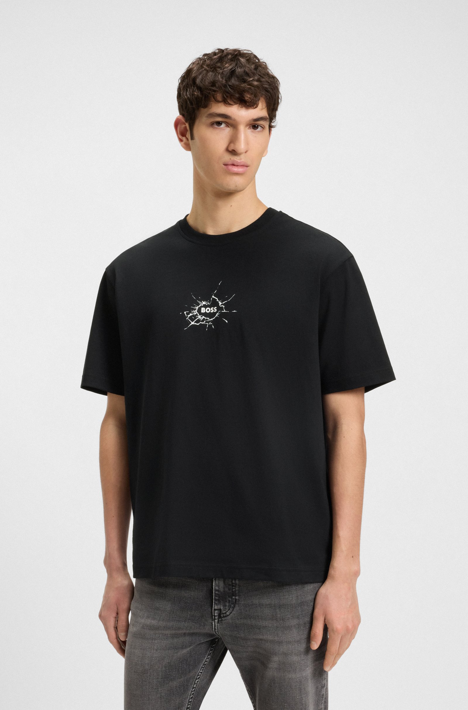 Camiseta relaxed fit de algodón