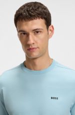 Camiseta de algodón elástico con detalle de logo - Image 2