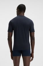 Paquete de tres camisetas de algodón con logo bordado - Image 4