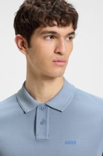 Polo de piqué de algodón con logo estampado - Image 2
