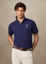 polo manga corta con número fit clásico